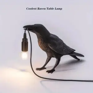 Gothic Nightbird - Gothic Raven Lamp
