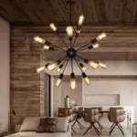 E27 Edison Bulbs Vintage Industrial Loft Pendant Light 12 16 18 20 Head Sputnik Pendant Lamp 1e108da1 bd8c 47e8 b6dc 3fa54ab3860c