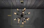 E27 Edison Bulbs Vintage Industrial Loft Pendant Light 12 16 18 20 Head Sputnik Pendant Lamp 87a2adb9 666a 4d29 bb08 a9f0003b1946