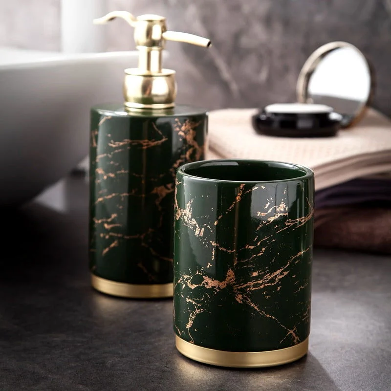 EMERALD LIGHTNING BATHROOM SET -  - #tag1#