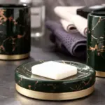 EMERALD LIGHTNING BATHROOM SET tag1