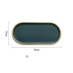 EMERALD SERVING DISH tag1