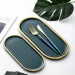 EMERALD SERVING DISH tag1