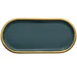 EMERALD SERVING DISH tag1