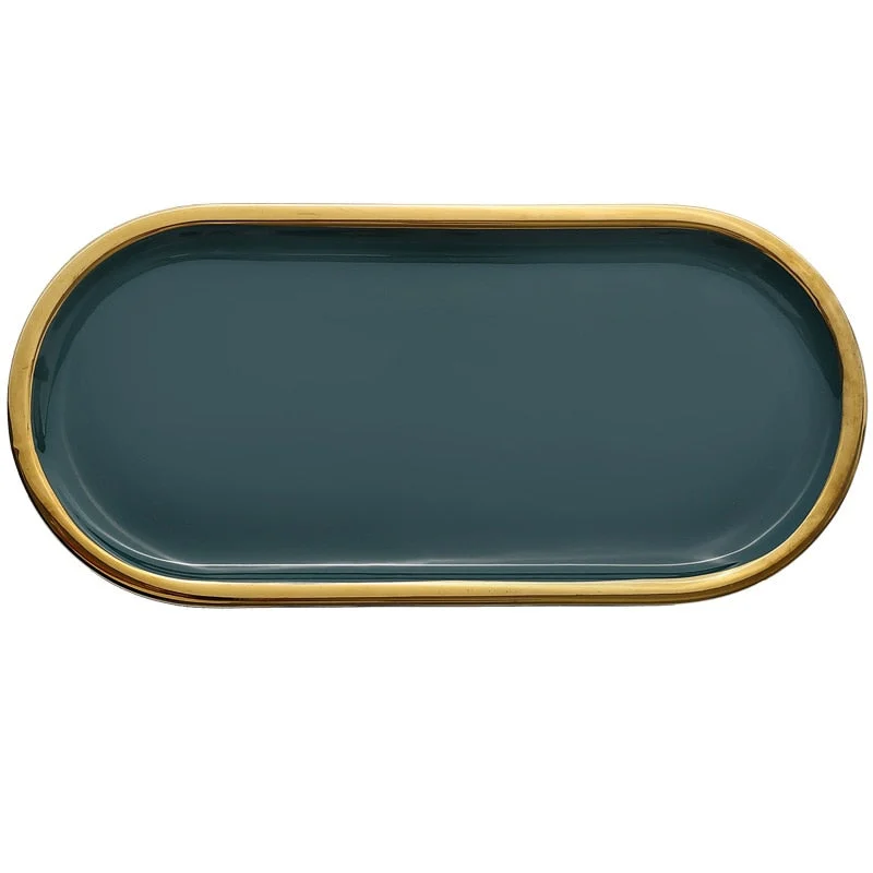 EMERALD SERVING DISH -  - #tag1#