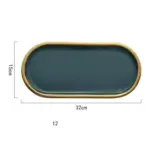 EMERALD SERVING DISH tag1