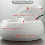 EU US Smart Ceramics Cat Drinking Feeder Automatic Circulating Water Feeder Pet Water Dispenser 3D Fountain a0b12d48 2269 4ca1 b7f8 4bb6aaac4601