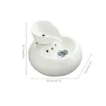 EU US Smart Ceramics Cat Drinking Feeder Automatic Circulating Water Feeder Pet Water Dispenser 3D Fountain df37b3a1 fb8f 4273 80aa 0d8e289e10e3