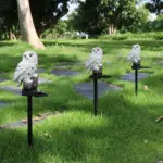 EagleFigureGardenSolarPost