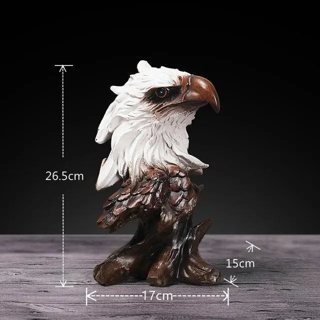 Eagle Wolf Horse Resin Animal Sculptures and Statues Decoration Artwork Birthday Gift - 