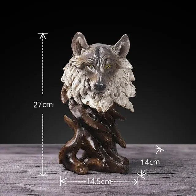 Eagle Wolf Horse Resin Animal Sculptures and Statues Decoration Artwork Birthday Gift -