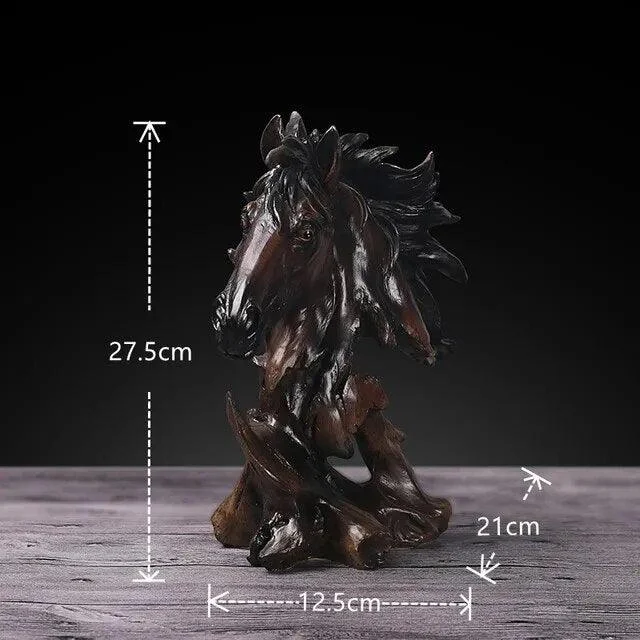 Eagle Wolf Horse Resin Animal Sculptures and Statues Decoration Artwork Birthday Gift -