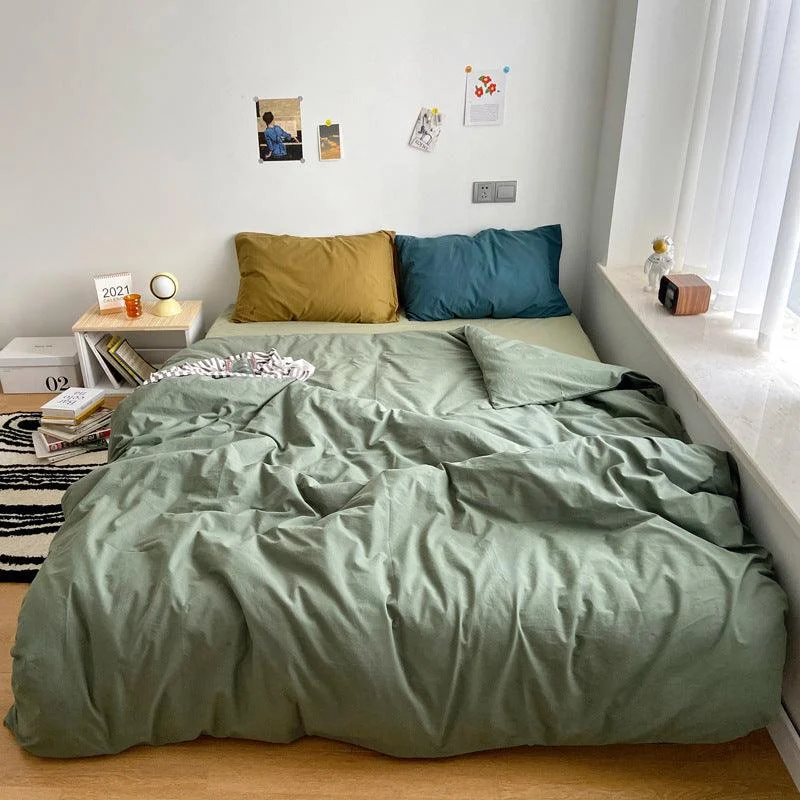 Earthy Color Combo Bedsheet Set -  - #tag1#
