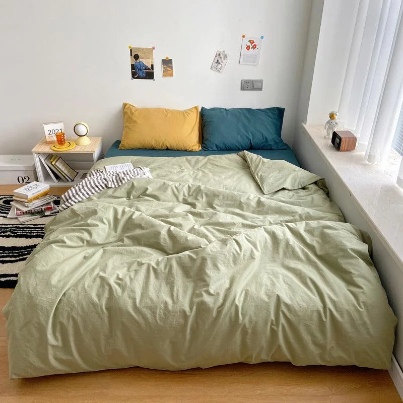 Earthy Color Combo Bedsheet Set -  - #tag1#