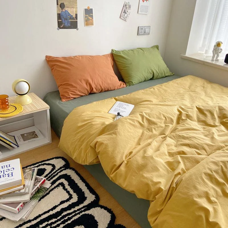 Earthy Color Combo Bedsheet Set -  - #tag1#