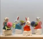 Easter Ceramic Rabbit Bunny Vase