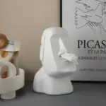 Easter Island Style Statue Design Tissue Box tag1