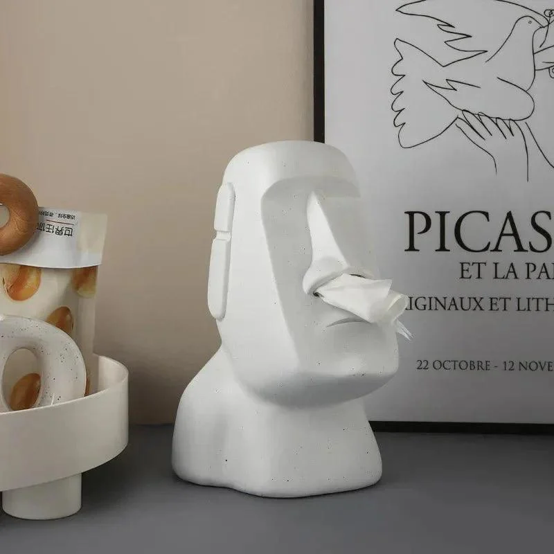 Easter Island Style Statue Design Tissue Box -  - #tag1#