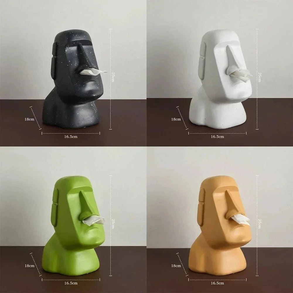 Easter Island Style Statue Design Tissue Box -  - #tag1#
