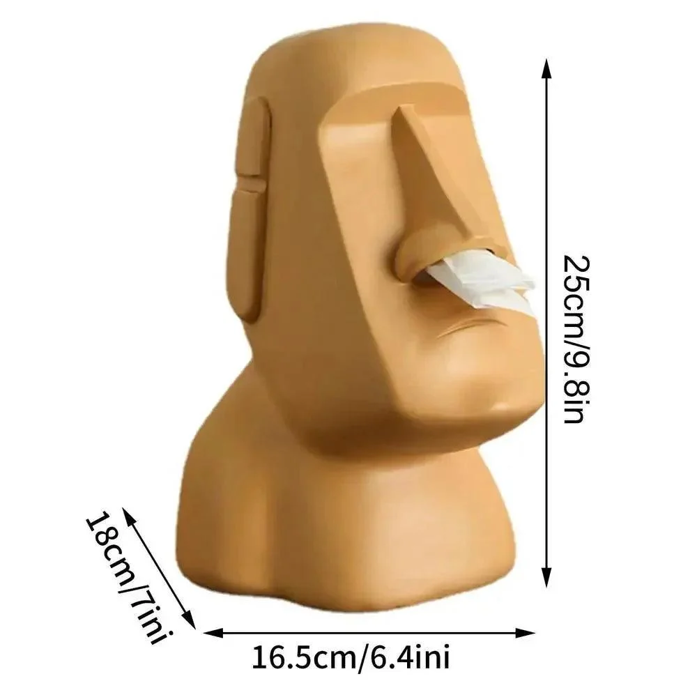 Easter Island Style Statue Design Tissue Box -  - #tag1#