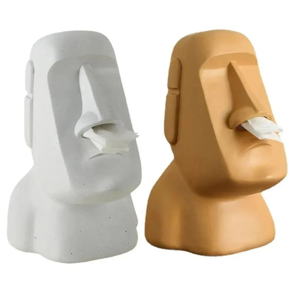 Easter Island Style Statue Design Tissue Box -  - #tag1#