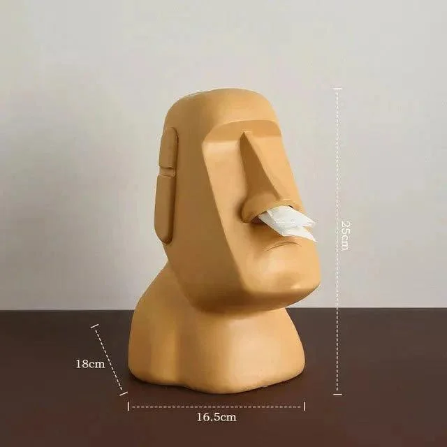 Easter Island Style Statue Design Tissue Box -  - #tag1#