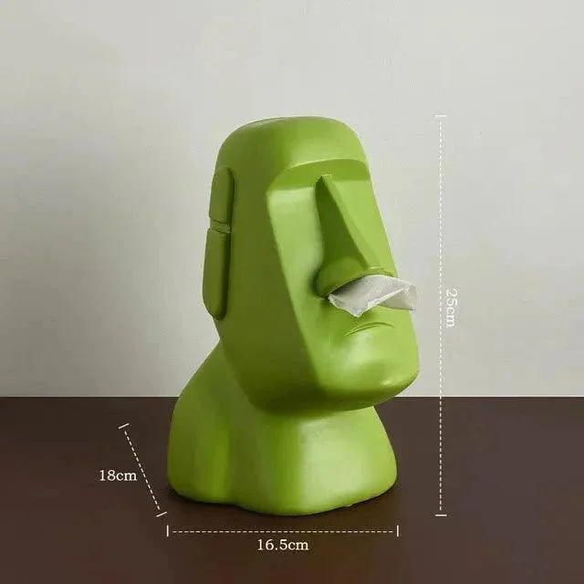 Easter Island Style Statue Design Tissue Box -  - #tag1#
