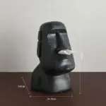 Easter Island Style Statue Design Tissue Box tag1