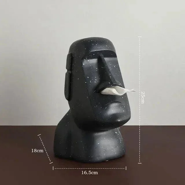 Easter Island Style Statue Design Tissue Box -  - #tag1#