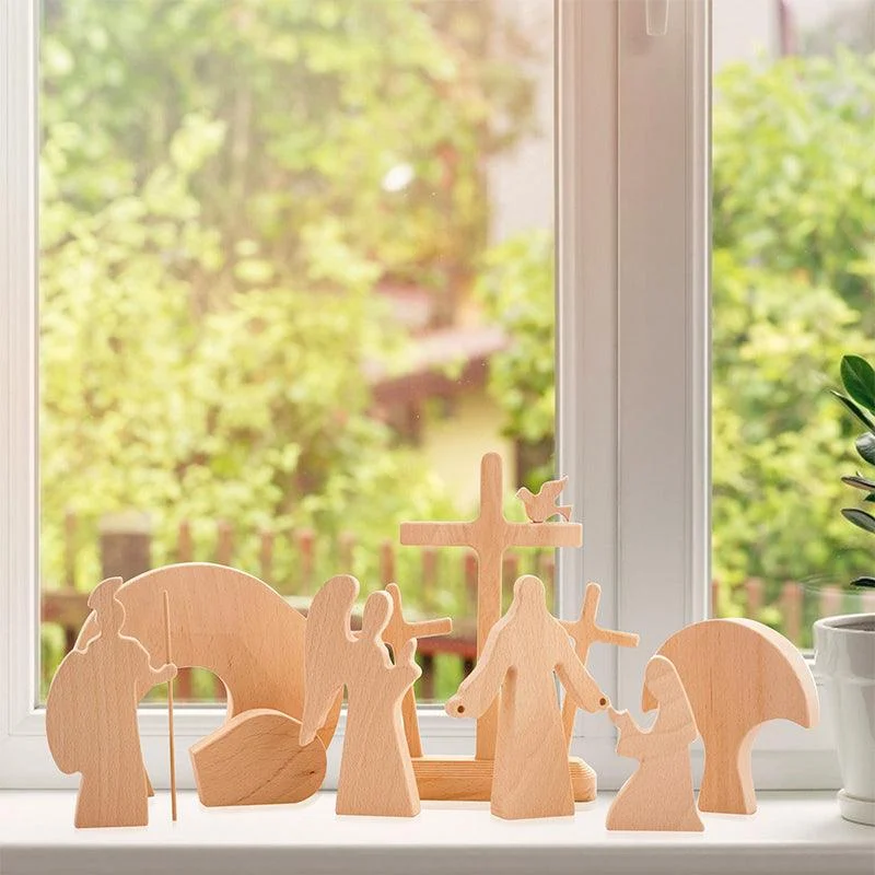 Easter Scene Wooden Decoration -  - #tag1#