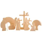 Easter Scene Wooden Decoration tag1