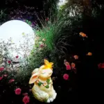 Easter Solar Powered LED Rabbit Play With Butterfly Outdoor Decor Garden Light tag1