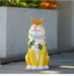 Easter Solar Powered LED Rabbit Play With Butterfly Outdoor Decor Garden Light tag1