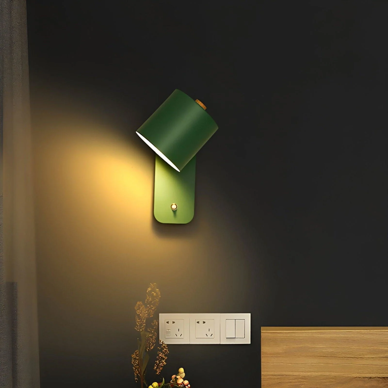 EasyPush WallLight - Rotatable Mini Cylinder LED Lamp -  - #tag1#
