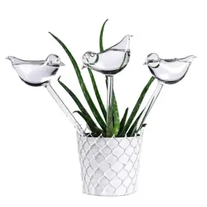 Easy Hydration Plant Watering Glass Bird