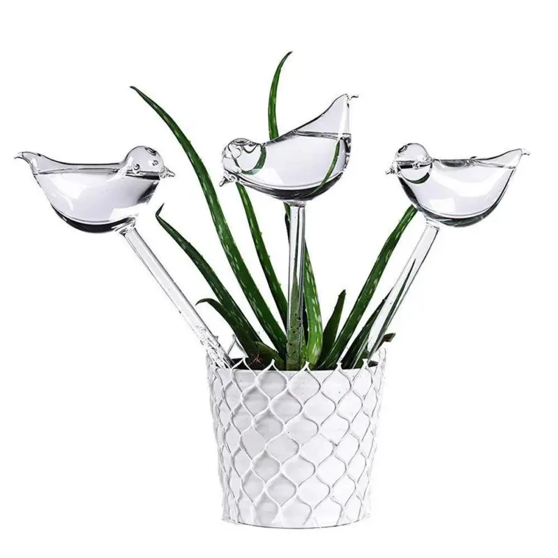 Easy Hydration Plant Watering Glass Bird