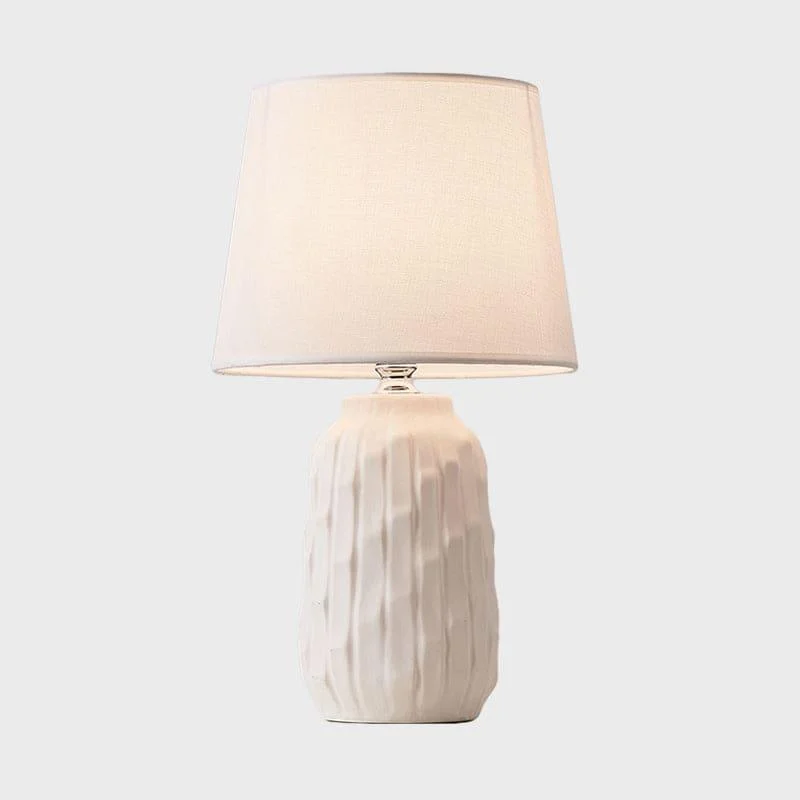Eclat – design table lamp with conical shade and cylindrical ceramic base -  - #tag1#