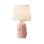 Eclat design table lamp with conical shade and cylindrical ceramic base tag1