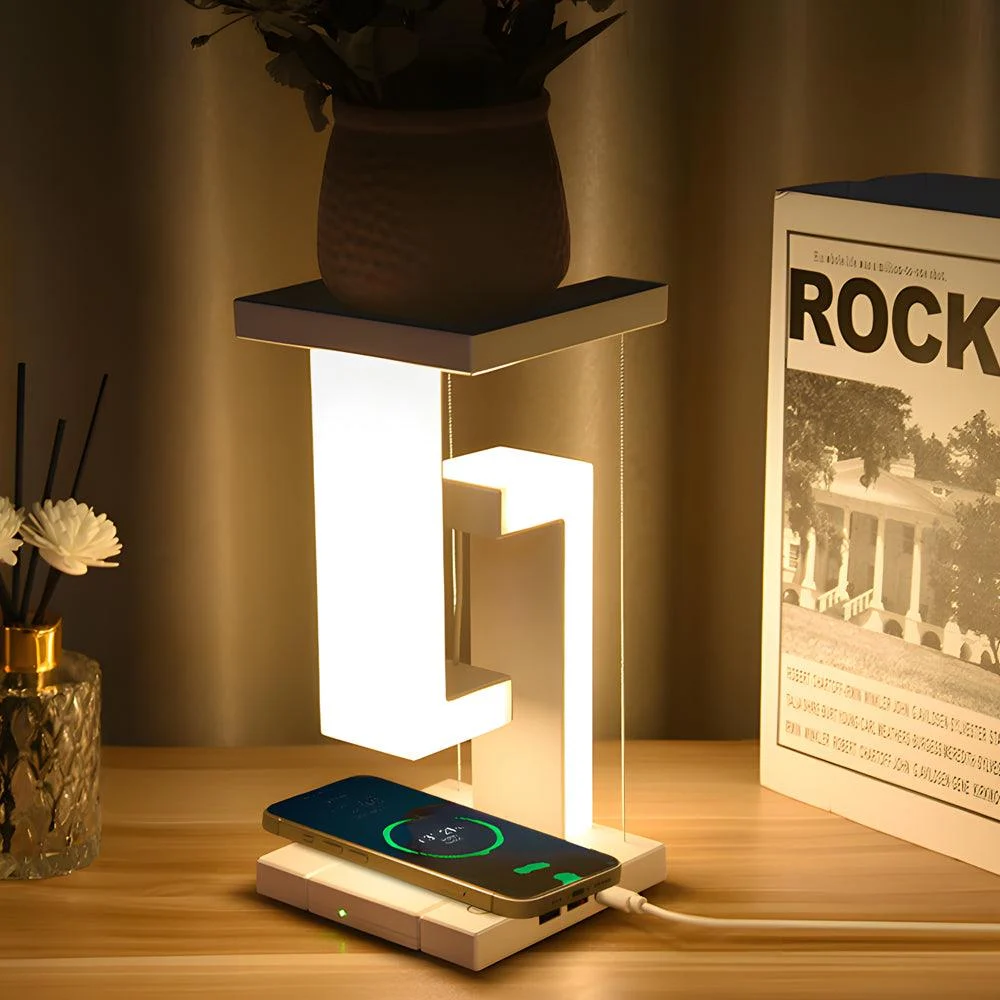 Eclipse Aura - Floating Table Lamp with Wireless Charger -  - #tag1#