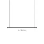 Eclipse Minimalist Thin Rod LED Pendant Light tag1