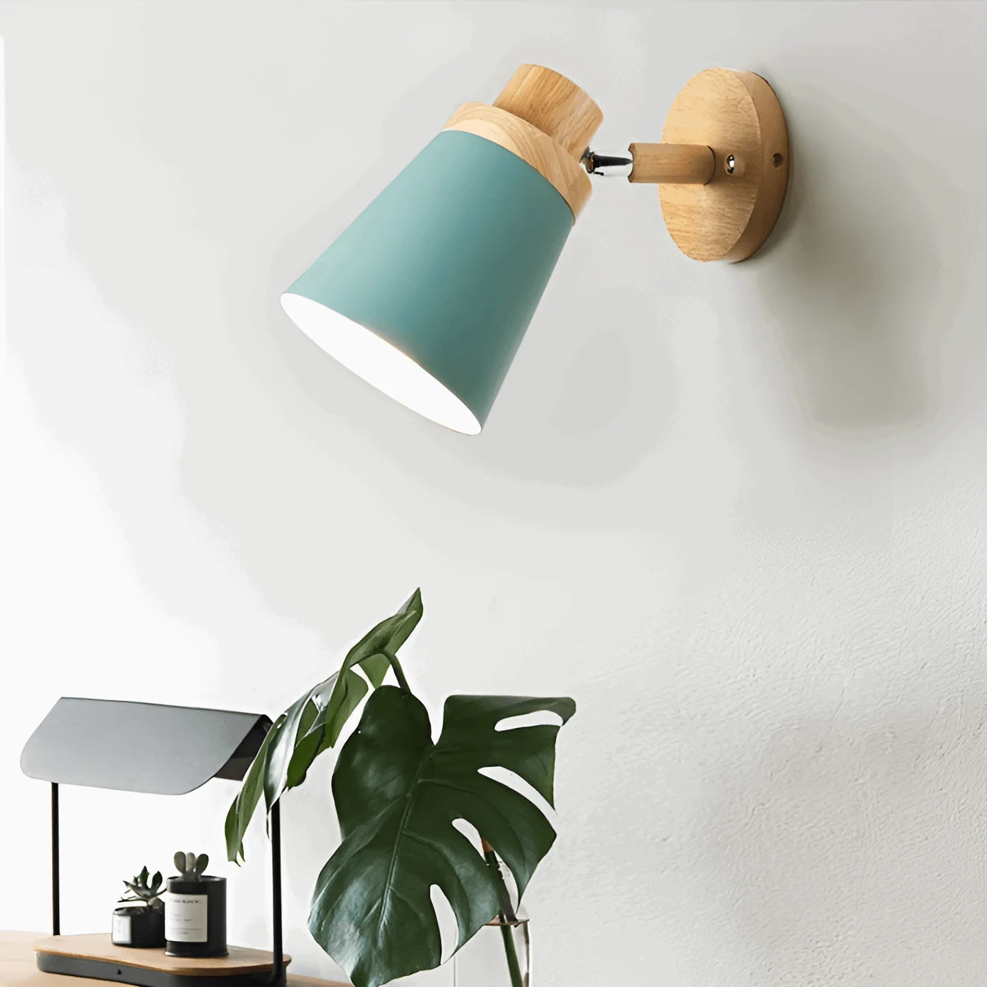 Eco-Chic Wall Light - Energy Efficient Wall Light Macaron made of Wood -  - #tag1#