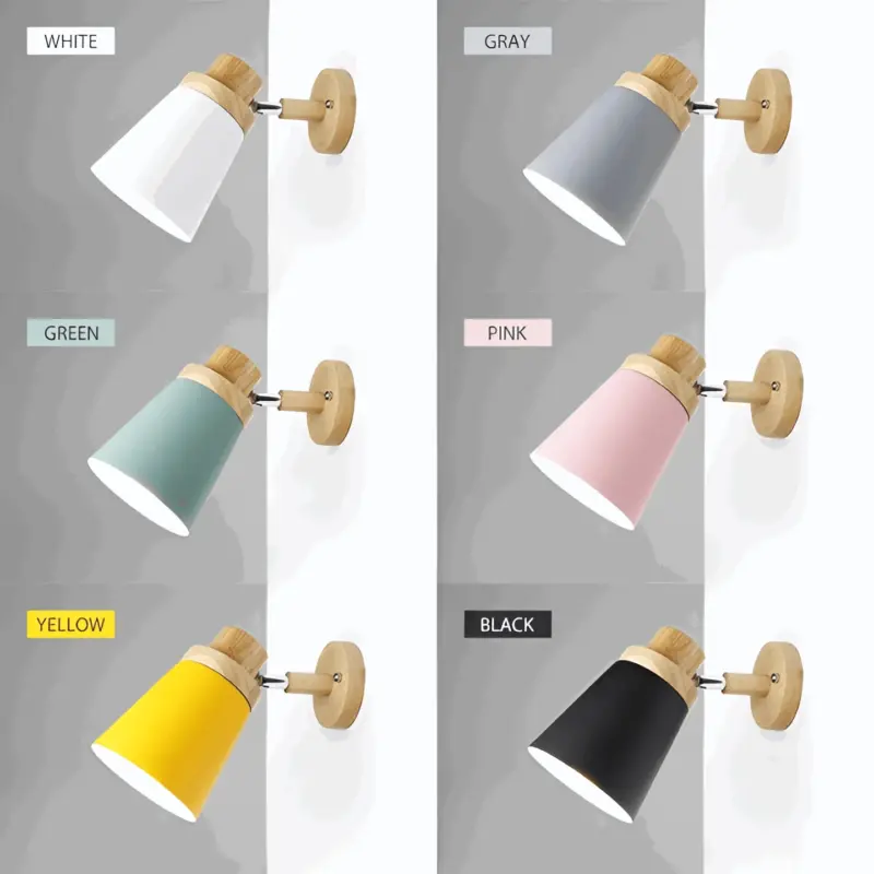 Eco Chic Wall Light Energy Efficient Wall Light Macaron made of Wood tag1