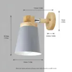 Eco Chic Wall Light Energy Efficient Wall Light Macaron made of Wood tag1