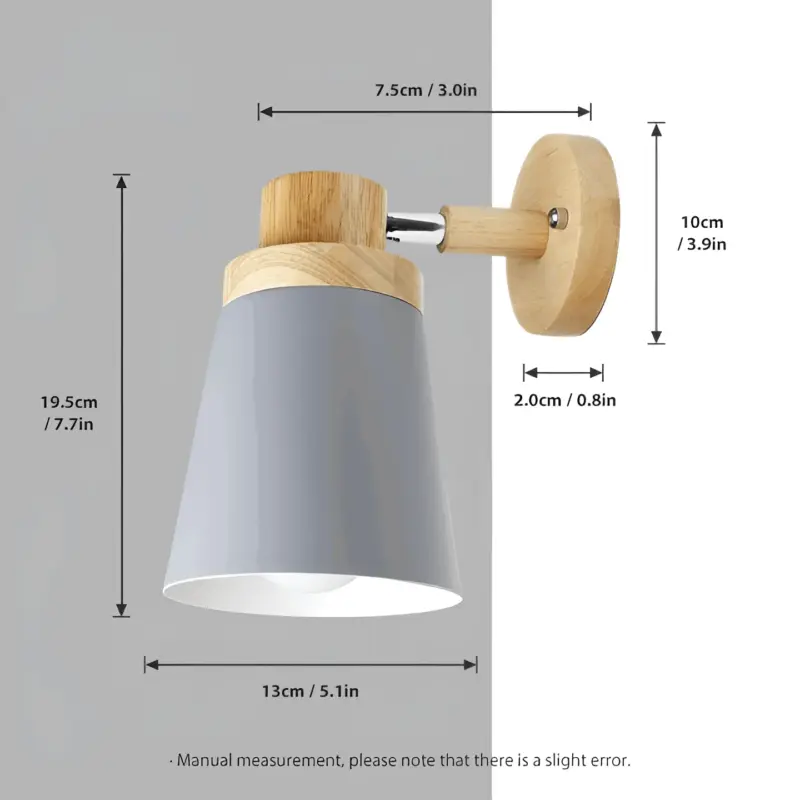 Eco Chic Wall Light Energy Efficient Wall Light Macaron made of Wood tag1