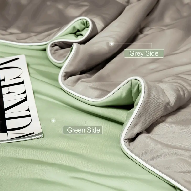 EcoFresh Cooling Blanket Hypoallergenic Double Sided Summer Blanket tag1