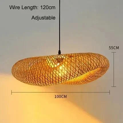 EcoLantern - Vintage Bamboo LED Pendant Light -  - #tag1#