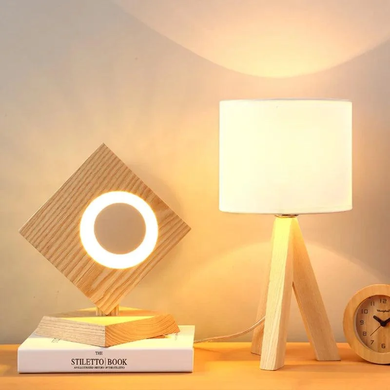 EcoLight - Wooden Table Lamp with Modern Design -  - #tag1#