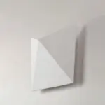 EcoLume Modern minimalist Origami LED wall lamp with 1 light tag1