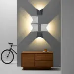 EcoLume Modern minimalist Origami LED wall lamp with 1 light tag1