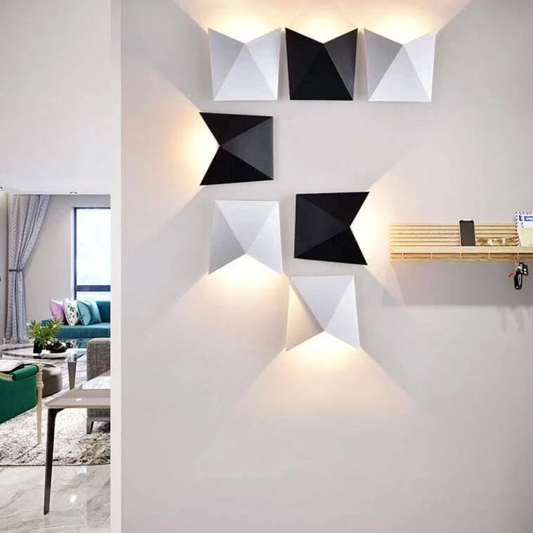 EcoLume - Modern minimalist Origami LED wall lamp with 1 light -  - #tag1#